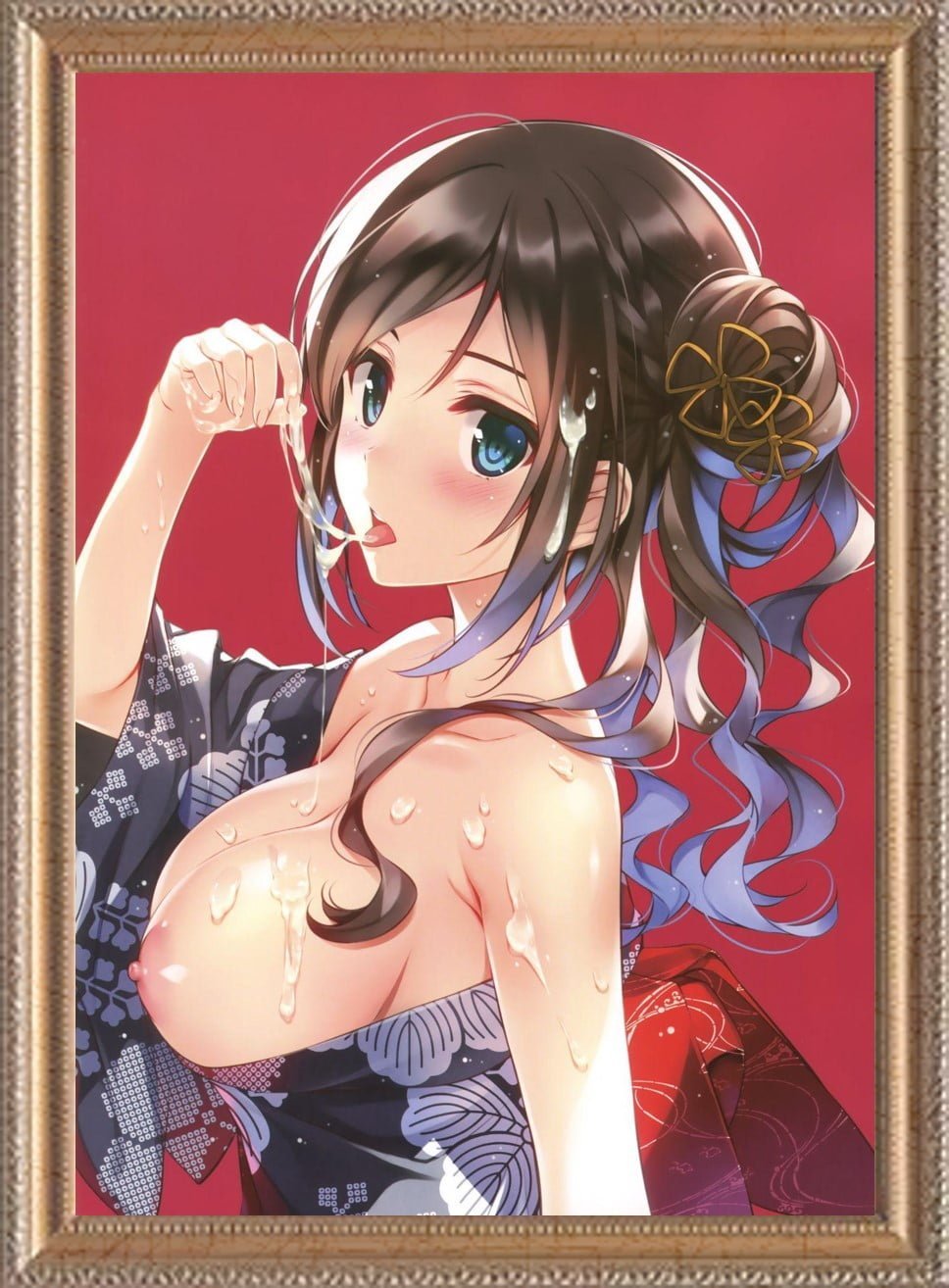 №652『深崎暮人小画集 Works 2016-2018 (COMIC 阿吽 2018年7月号)』 / 2016年 8月号・ピンナップ